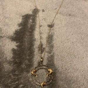 14 k chain with 14k dolphins
